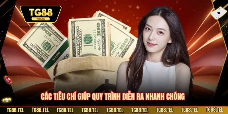 Các tiêu chí giúp quy trình diễn ra nhanh chóng